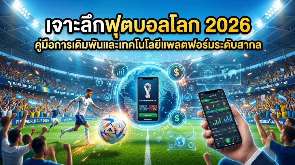 เจาะลึกฟุตบอลโลก 2026: คู่มือการเดิมพันและเทคโนโลยีแพลตฟอร์มระดับสากล
