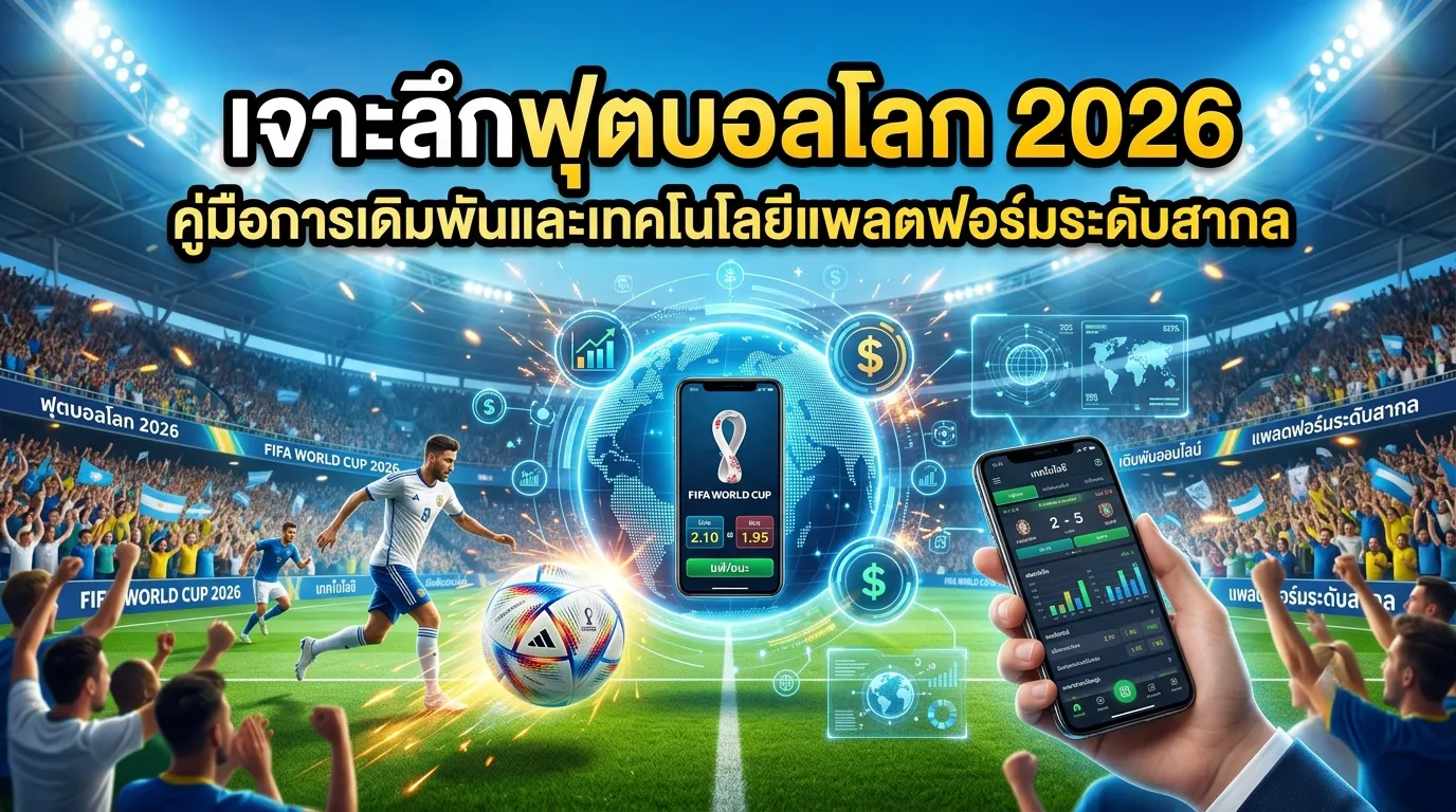 เจาะลึกฟุตบอลโลก 2026: คู่มือการเดิมพันและเทคโนโลยีแพลตฟอร์มระดับสากล